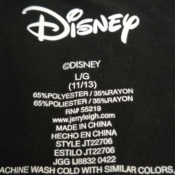 Disney Minnie Mouse Tan Polka Dots Black & White Tank Top Women size LG (11/13) - Picture 6 of 9